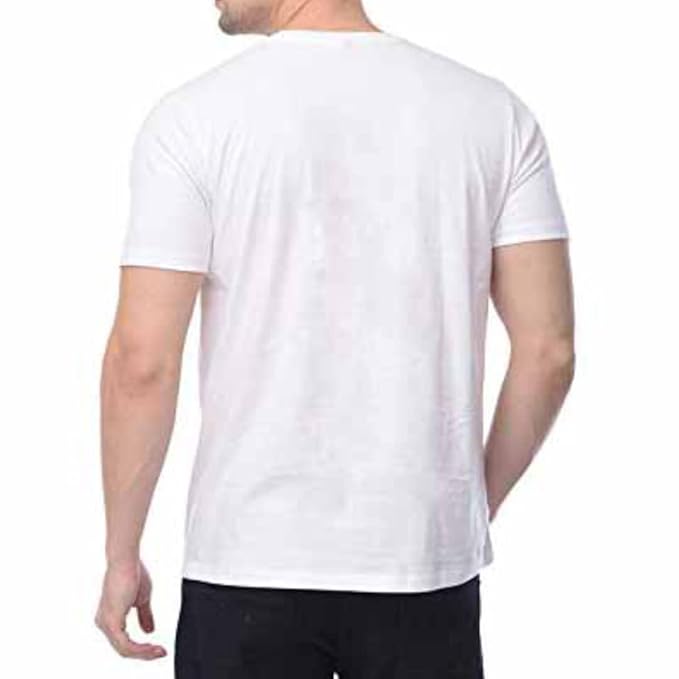 Yoga International Day Tshirt Printed Round Neck and Half Sleeve White Dry Fit Regular Fit Tshirt - Image 3